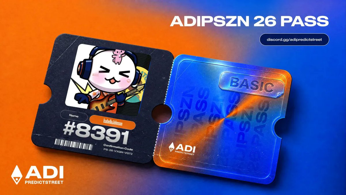 Isabell82102801's tweet photo. ADIPSZN 26 Pass secured ⚡

Basic to VVIP. The only way up is referrals.

Building my crew → https://t.co/Gpp1FfVwUH https://t.co/Hg6i6JydiO