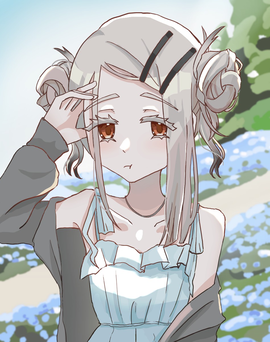 nini_2nni's tweet photo. 広さんにはネモフィラが絶対似合うという絵
 #篠澤広 https://t.co/IfMjLODelB