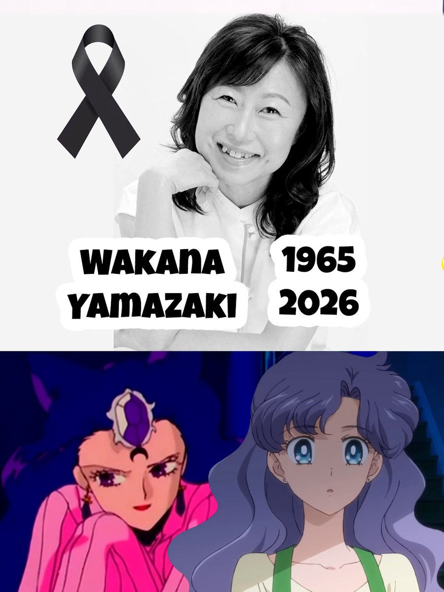 Danichuy's tweet photo. 🖤🚨 LUTO EN SAILOR MOON: FALLECE WAKANA YAMAZAKI 😢🕊️

La legendaria voz de Koan (Sailor Moon R) y Mamá Ikuko (Sailor Moon Cosmos) falleció a los 61 años. 🌙💔 ¡Gracias por tanta magia!

#SailorMoon #AnimeNews #WakanaYamazaki #Danichuy https://t.co/FbF2wOQhtS