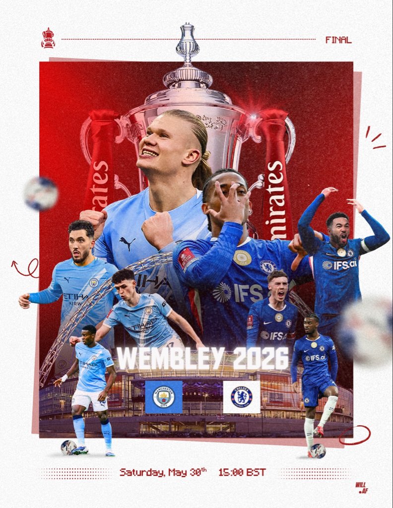 will_af1's tweet photo. #facup final poster #wembley2026 https://t.co/wd4UJOjnC4