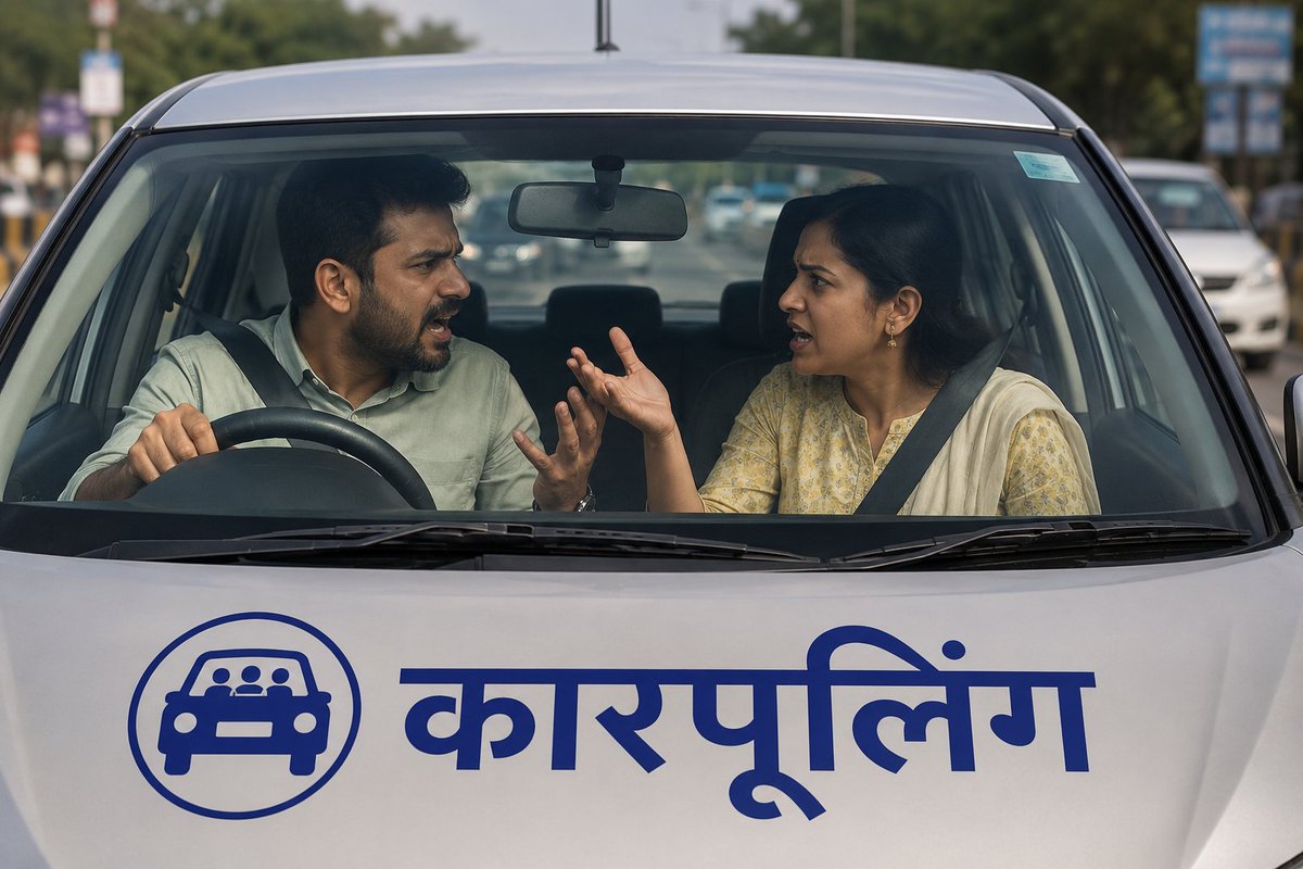 Kavived1's tweet photo. प्रधानमंत्री जी की सलाह पर कार पूलिंग कर ली...
सारे रास्ते झगड़ते ही रहे..
गलती से ..पत्नी के साथ ही कर ली।
😀😀😀😀

#car #carpooling #laughter https://t.co/TxsGa4Ie0z