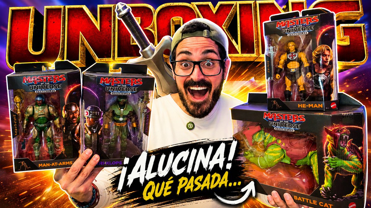 jolivarestolosa's tweet photo. Estamos en una nueva He-Manía (y lo que mola eso), así que vamos con mi primer unboxing de las nuevas figuras de MOTU de la nueva peli. ¡Y están MUY guapas! (Y sí, las tienes en @PixelaToy) 
https://t.co/3PiCn8Dpi7
https://t.co/3PiCn8Dpi7 https://t.co/9AaP5jPXMA