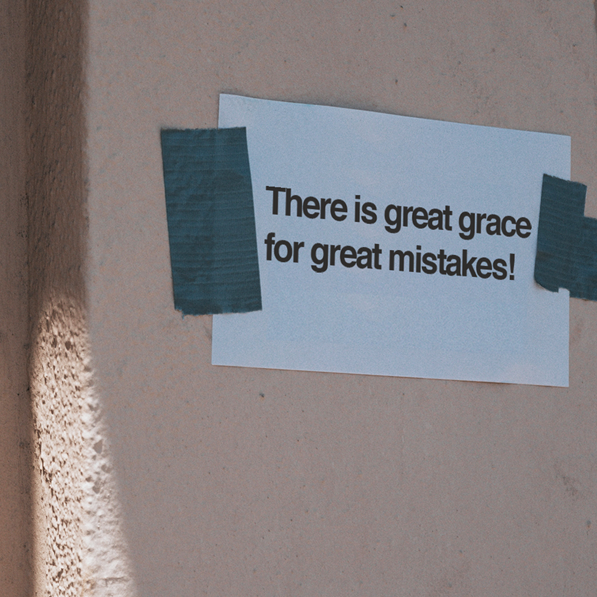 Jentezen's tweet photo. Where we fall short, God's grace abounds! He has great grace for great mistakes. https://t.co/bpq2CVaNDA