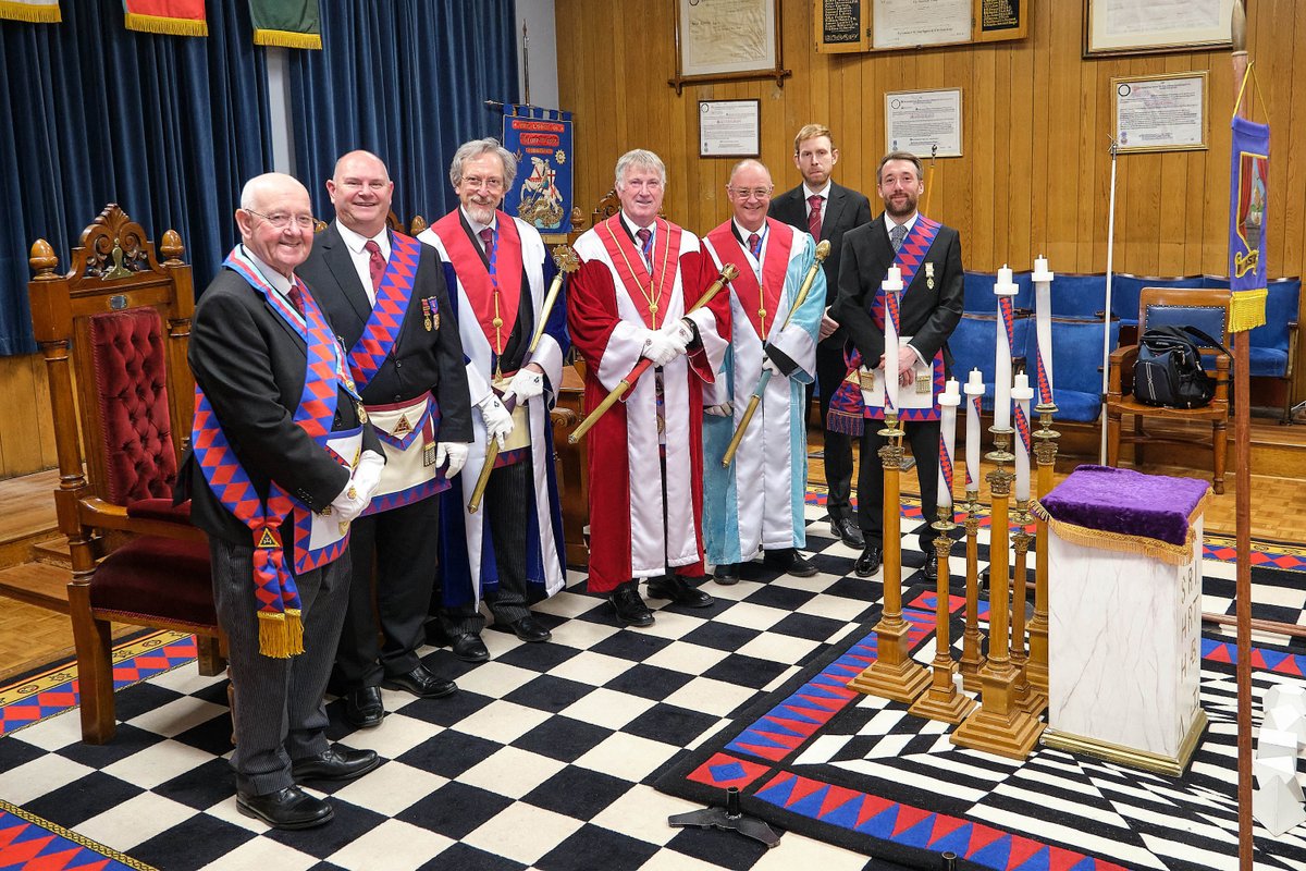 Makerfield_2155's tweet photo. A Wonderful Exaltation for David at Makerfield Chapter in Leigh
David Bridge is a member of Makerfield Lodge No 2155 in the Wigan and Leigh Group of Lodges and Chapters, he is a past master of Makerfield Lodge and his ultimate quest was to join the Royal Arch. https://t.co/89usRIkKvn