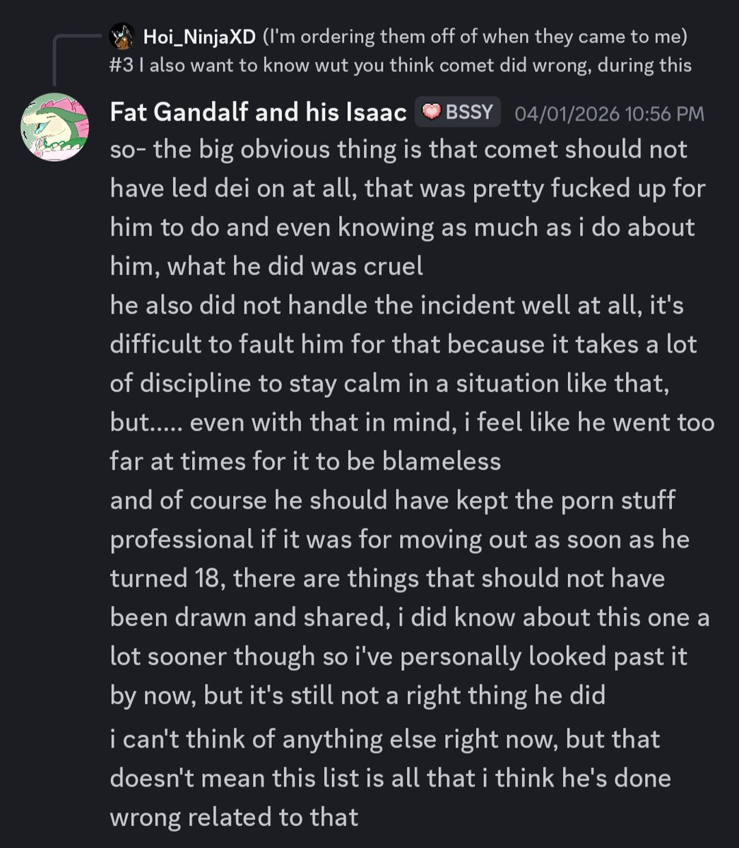L_real_taker's tweet photo. Also, with this, Issac and comet have been fooling around with one another when he was 17 and Issac was about 20 to 21. Also out of everyone he knew about comets age first and ofc nudes were sent between one another as well. Which means this dudes an actual pedo. https://t.co/h6GrDsoy39