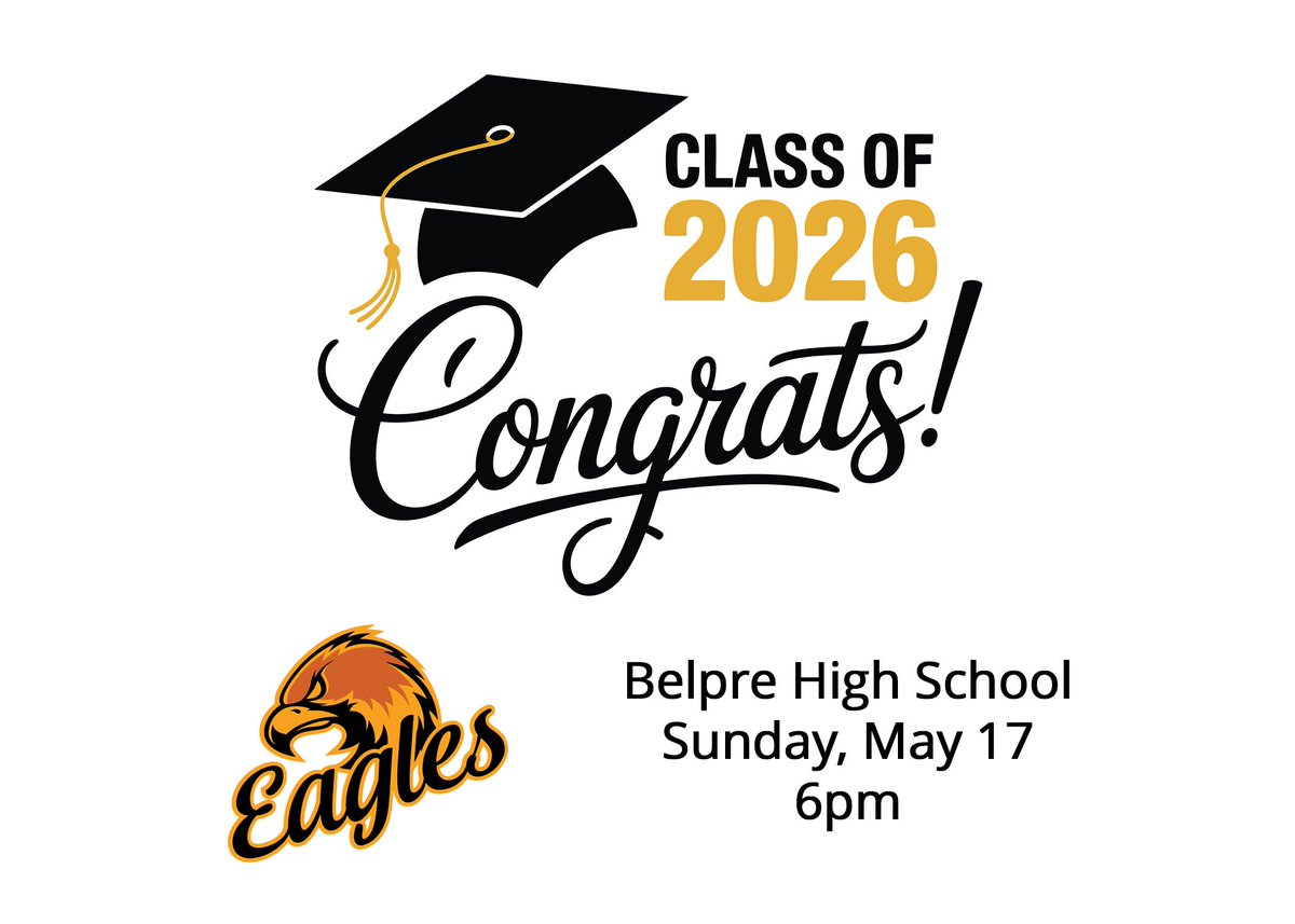 CAS_Cable's tweet photo. It's graduation day for Belpre City Schools! 🎓 Watch the ceremony live at 6pm on our YouTube channel:  https://t.co/Y3wto6cPO3 https://t.co/SRK3r3KltX