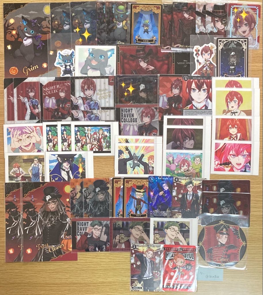 lbin8vs's tweet photo. @1【交換/譲渡】ツイステ

譲→ リドル/エース/デュース/ケイト/トレイ/ラギー/ジャック/アズール/ジェイド/フロイド/カリム/ジャミル/ヴィル/ルーク/エペル/イデア/オルト/マレウス/リリア/シルバー/グリム/クロウリー/クルーウェル/チェーニャ

求→同異種レオナ/定価＋送料

※✨はホロ・レア

↓ https://t.co/S8gHy4yUvL