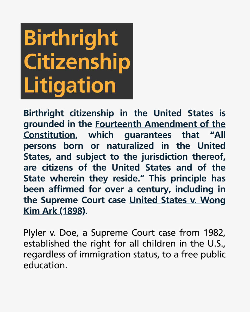 SAAPRIChicago's tweet photo. Our latest Access to Justice Policy Update delves into ongoing litigation regarding birthright citizenship and potential changes in its interpretation and protection.

Swipe to discover details about the case, what’s at stake, and its significance. https://t.co/jUTxzdV6dg
