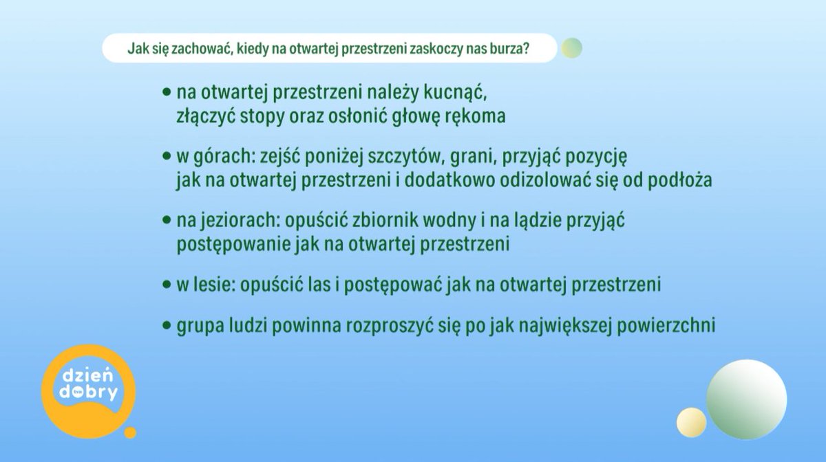 retsuz's tweet photo. Równo tydzień temu w @DDTVN omawiałem zasady bezpieczeństwa podczas burz.

https://t.co/wILo2KpsFZ

Dziś piorun poraził turystów w Tatrach. https://t.co/a67cA5HCp0