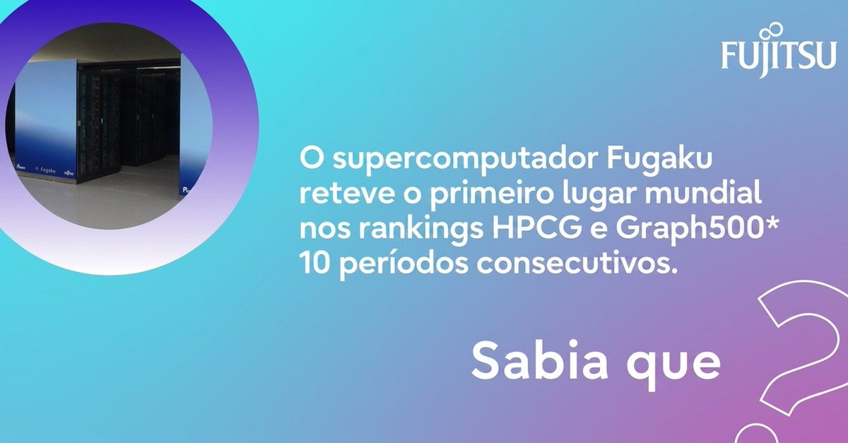 FujitsuPortugal's tweet photo. Atualmente, o supercomputador Fugaku, desenvolvido em parceria com a RIKEN, ocupa a segunda posição no ranking HPCG e no Graph500 (*tendo conseguido reter a primeira posição por 10 períodos consecutivos neste ranking). https://t.co/LsffoX6so2