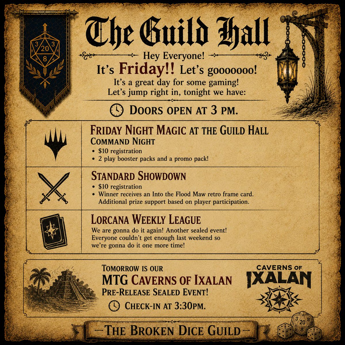 The Broken Dice Guild tweet media