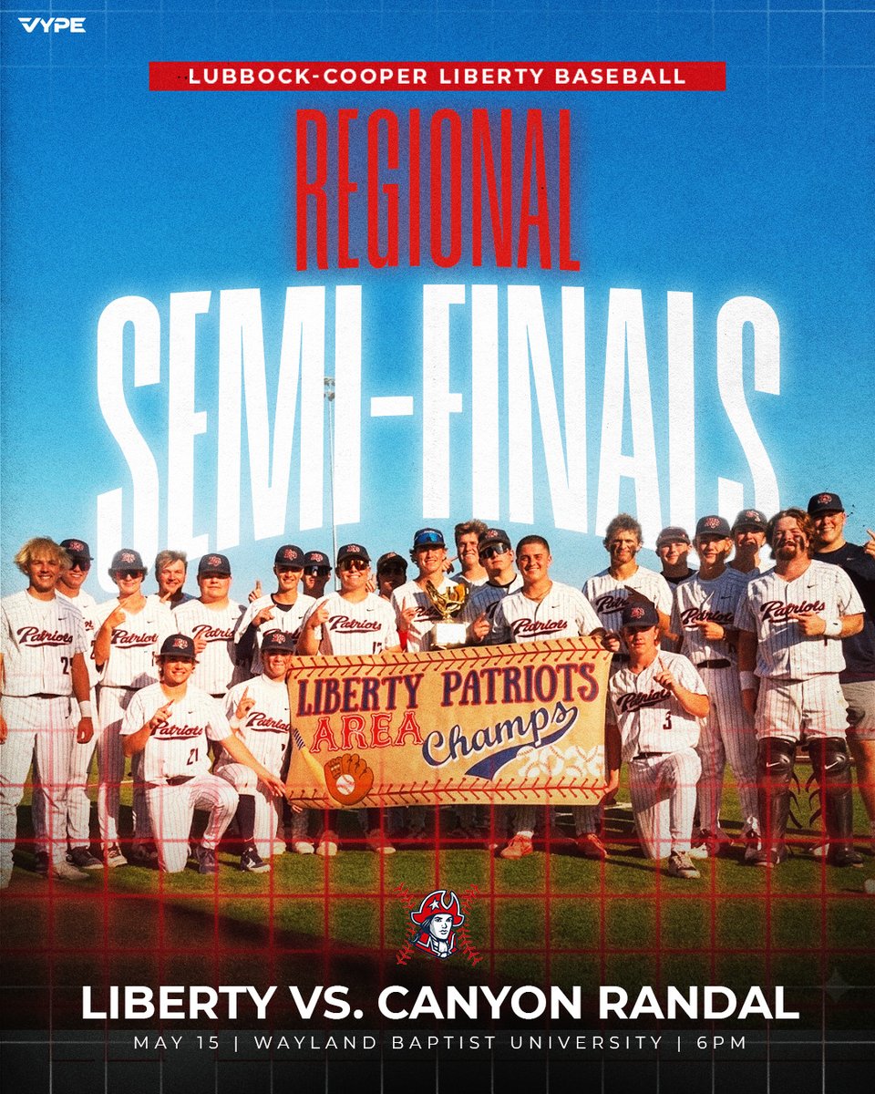 Patriot_Ath's tweet photo. .@LibertyBSB_LCP Good luck today, Patriots!⚾️
#LCPfamily #PatriotCulture #RingtheBell https://t.co/VbJKDXHtK1