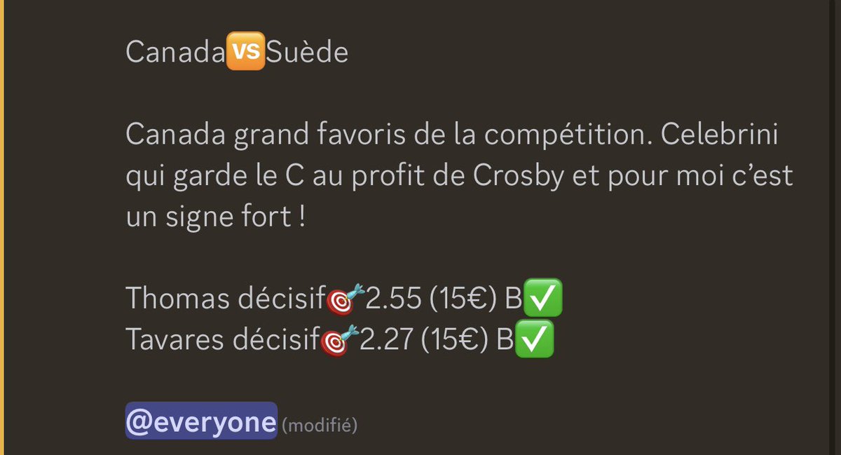 APMBetting's tweet photo. Les world commencent très bien sûr le discord !

Dm si tu veux rejoindre l’aventure ! 
Bon world à tous 

#TeamParieur https://t.co/IEEDZmyMKJ