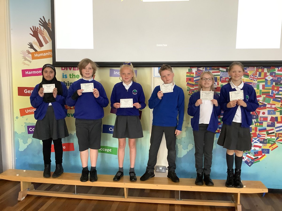 ReinwoodJuniors's tweet photo. Congratulations to this week’s winners in year 5.
#RJS5C had the fastest run time, with 7:05.
#RJS5D had the most homework and RRC returned.
#RJS5SH won TT Rockstars. https://t.co/ZVNtsUlHNL