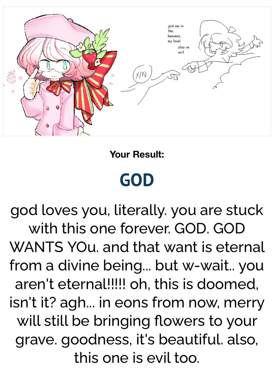 Strawmerry_Cake's tweet photo. @roseytine @dominyuck I don’t think I like the result I got….. :/ https://t.co/e2CVks3OCs
