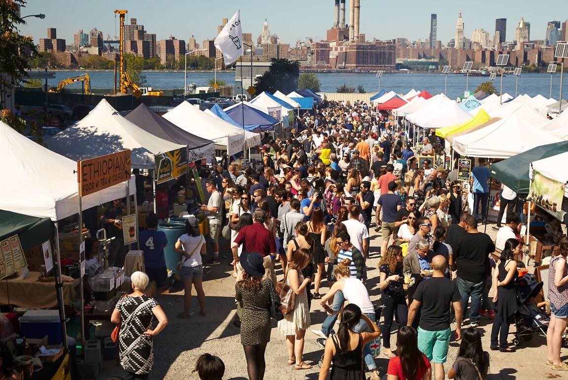 NYChamber's tweet photo. Your favorite New York open-air food market, Smorgasburg, is back for its 2026 season. This is the largest food market in America and attracts tens of thousands of people to Brooklyn, with over 70 vendors.

Visit their website at https://t.co/vATDeHZYq3 to see their schedule and list of vendors.