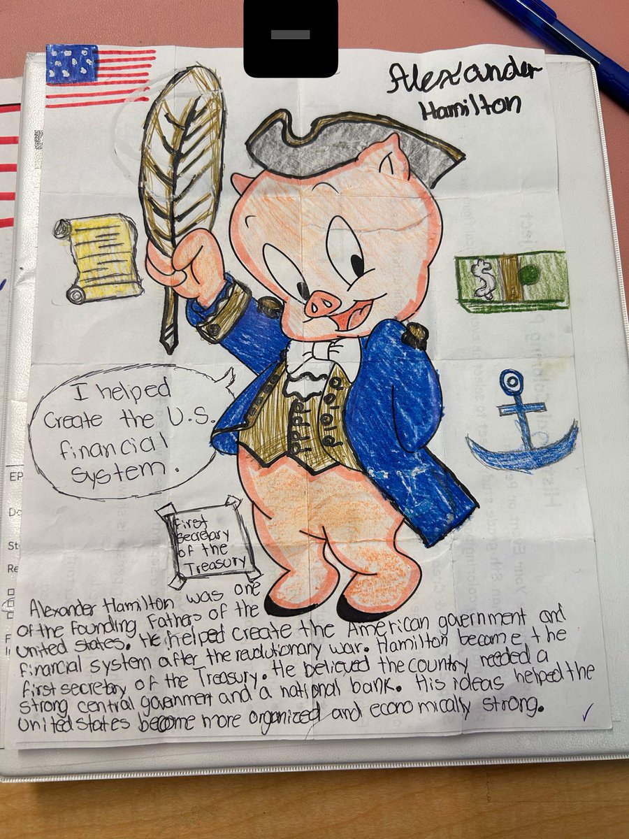 valvare2's tweet photo. End of year activities our middle school leaders showing off their creativity with this history coloring page, students received a coloring page and had to transform it into a historical figure/event we learned about this school year 🫶🏼 https://t.co/Rns6dOY1RB