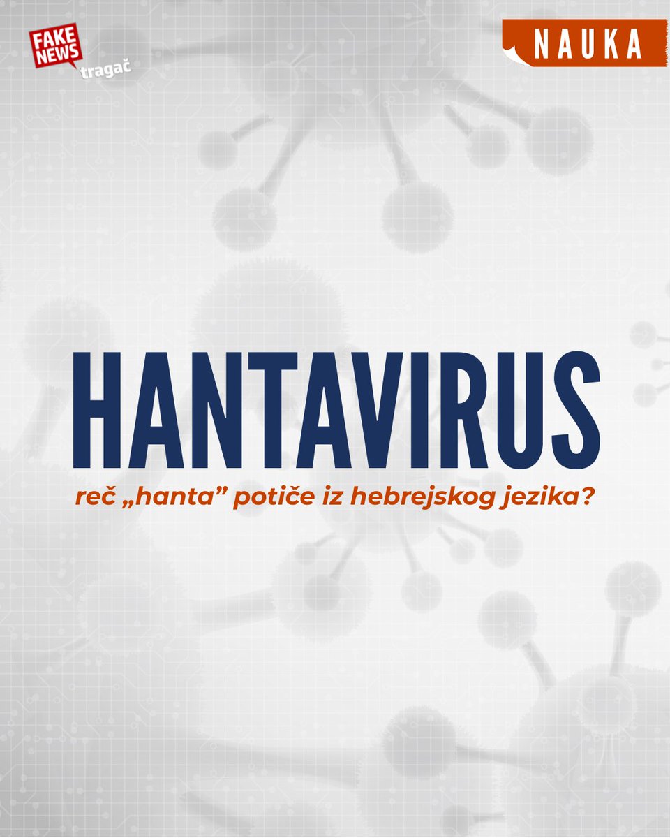 FNTragac's tweet photo. Ima li „hanta“ u reči „hantavirus“ veze sa hebrejskim jezikom?

https://t.co/BVluoD5pmS https://t.co/qQZlL7wOOV