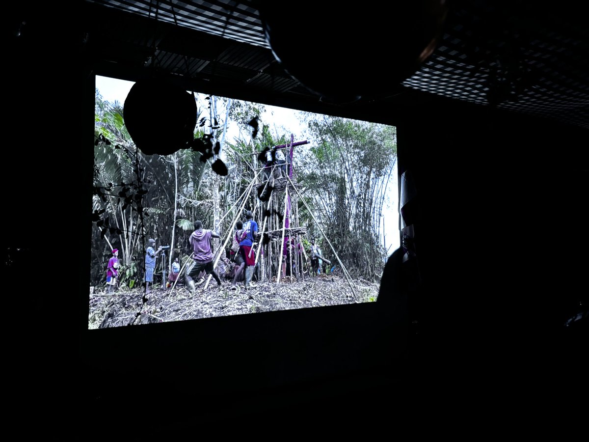 dsuperboy's tweet photo. Menonton ‘Pesta Babi’ di Steva dan sepanjang film berkali kali menghela napas dalam: penjajahan tidak pernah benar-benar hilang, ia hanya berubah bentuk dan pemain saja. 

Tontonlah, bisa jadi suatu hari nanti tanah &amp; rumahmu juga mengalami hal yang serupa. https://t.co/suez1IeM79