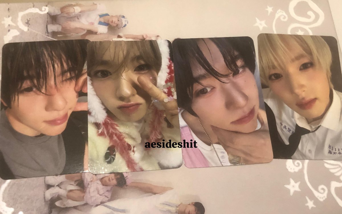 aesideshit's tweet photo. wtt / want to trade #wishtrade

Ode To Love Package ver (Eros)
have: Limited pc Sakuya
want: Limited pc Jaehee / Yushi

Ode To Love Package ver (Anteros)
have: Sion / Sakuya
want: Jaehee

sion yushi jaehee sakuya https://t.co/RrU6g5gLLk