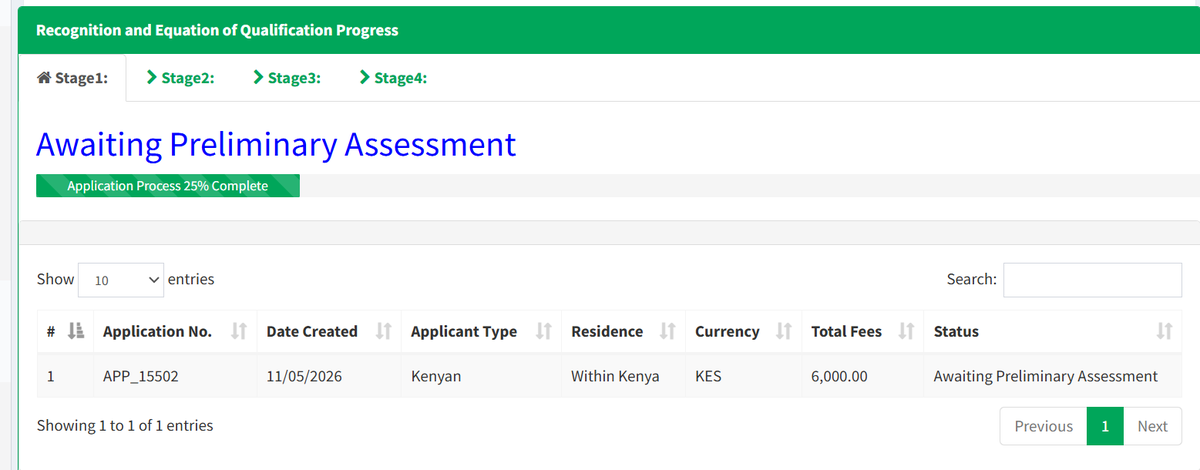 amunga23's tweet photo. @CUE_Kenya  This application has been at this stage for 4 days now. I tried calling you and was transferred to an officer who didnt pick. Please assist, its slightly urgent. https://t.co/ISWYhr9euv