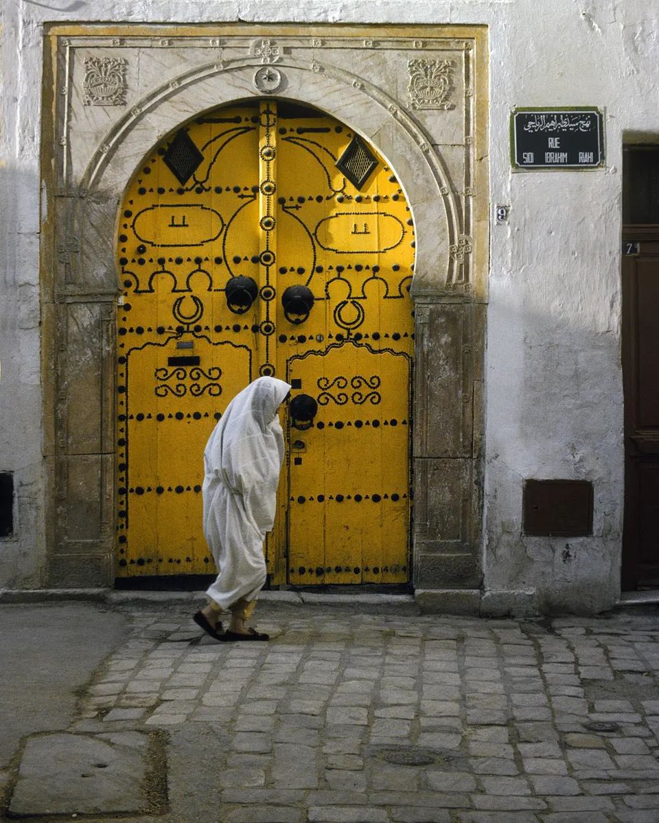 Tunisianesque's tweet photo. A door in the medina • Tunis, Tunisia. https://t.co/QycJ5nl1qQ