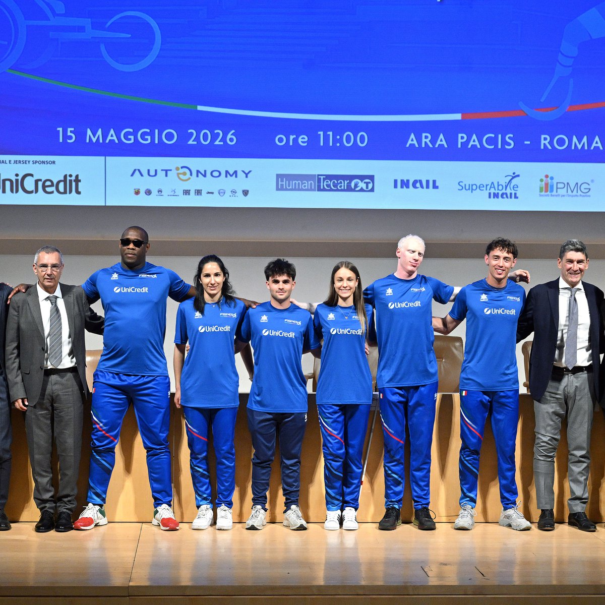 UniCredit_IT's tweet photo. 📢 UniCredit Jersey Sponsor della Nazionale Italiana di Atletica Paralimpica: rinnovata per il biennio 26-27 una collaborazione che mette al centro inclusione, pari opportunità e crescita dei giovani talenti.