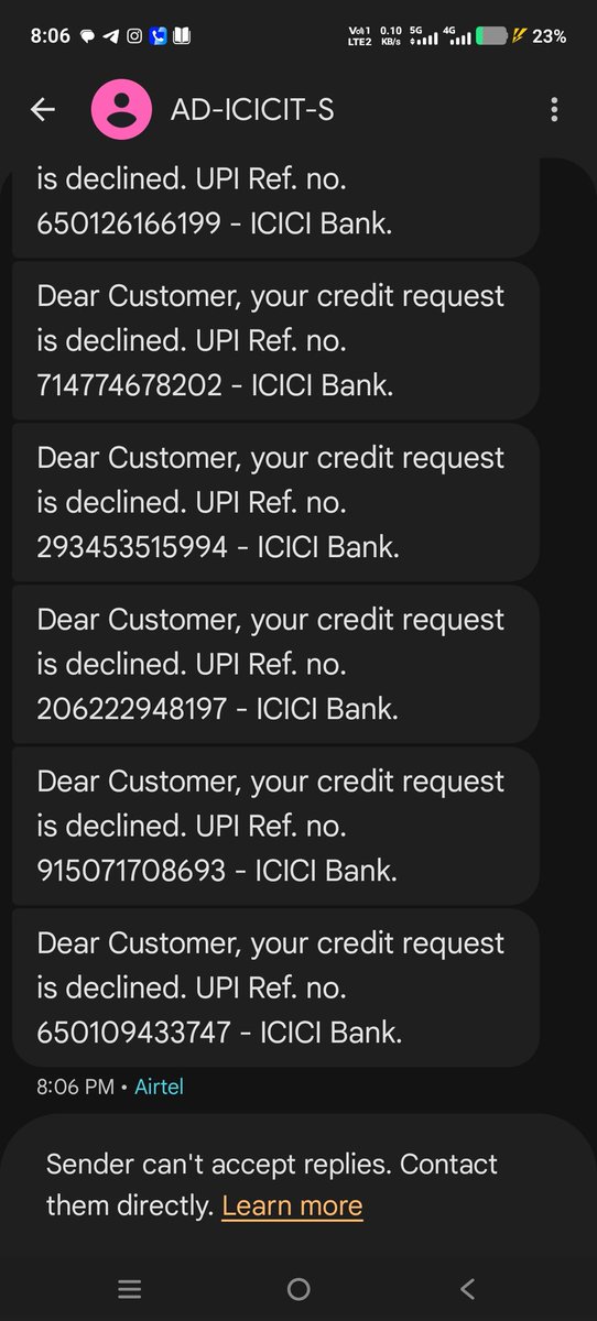 vishwasur's tweet photo. @ICICIBank @ICICIBank_Care Why my account 's Credit request is declined by bank... 
please resolve this issue https://t.co/wU0OX5GarR