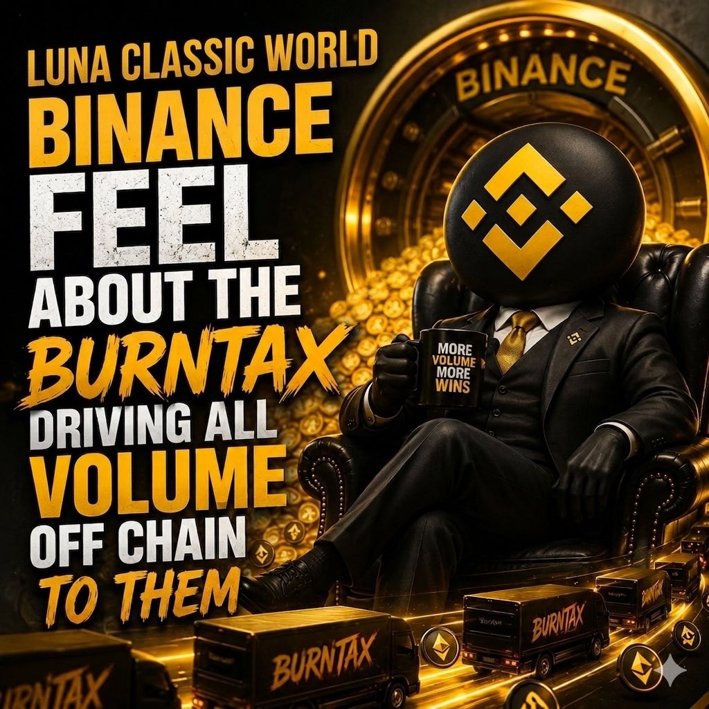 LunaClassWorld's tweet photo. While others are still doubting, @Binance is capturing the volume. 💰🔥
The #BurnTax is the engine, and $LUNC is the fuel.🔥🚀🌕
More Volume = More Burns = More Wins. It's that simple! 🏆🌕
#LUNCcommunity
#LUNC #USTC #LCW #BURN https://t.co/pgjpkmHjqY