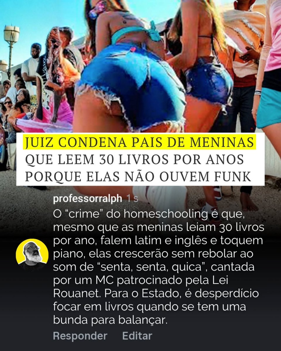 MachadoDarlon's tweet photo. ⚖️😈// O ataque ao homeschooling revela menos preocupação pedagógica e mais medo do Estado de perder o controle sobre consciências livres. É nesse ponto que o debate deixa de ser pedagógico e passa a ser político: quem decide o que uma criança deve pensar? Como educador, defendo o direito inegociável das famílias de educarem seus filhos sem tutela ideológica do Estado. Em tempos de inversão de valores, autonomia. 🇧🇷

▶️ via:/ @ProfessorRalph1 
🤳 foto:/ Reprodução 
#professordedireita