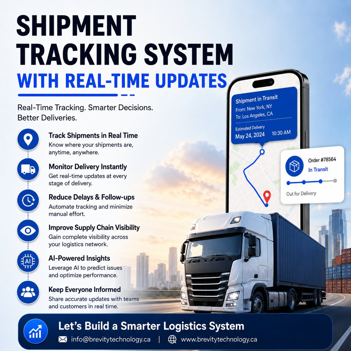 BrevityTech22's tweet photo. ➡️ Brevity Technology Solutions builds custom logistics software with real-time tracking and automation features.

🗓️ Need assistance? Book a free consultation: https://t.co/ypmxrCj9V6

#Logistics #ShipmentTracking #SupplyChain #CustomSoftware #AI #BusinessAutomation https://t.co/KDqg9BwORT