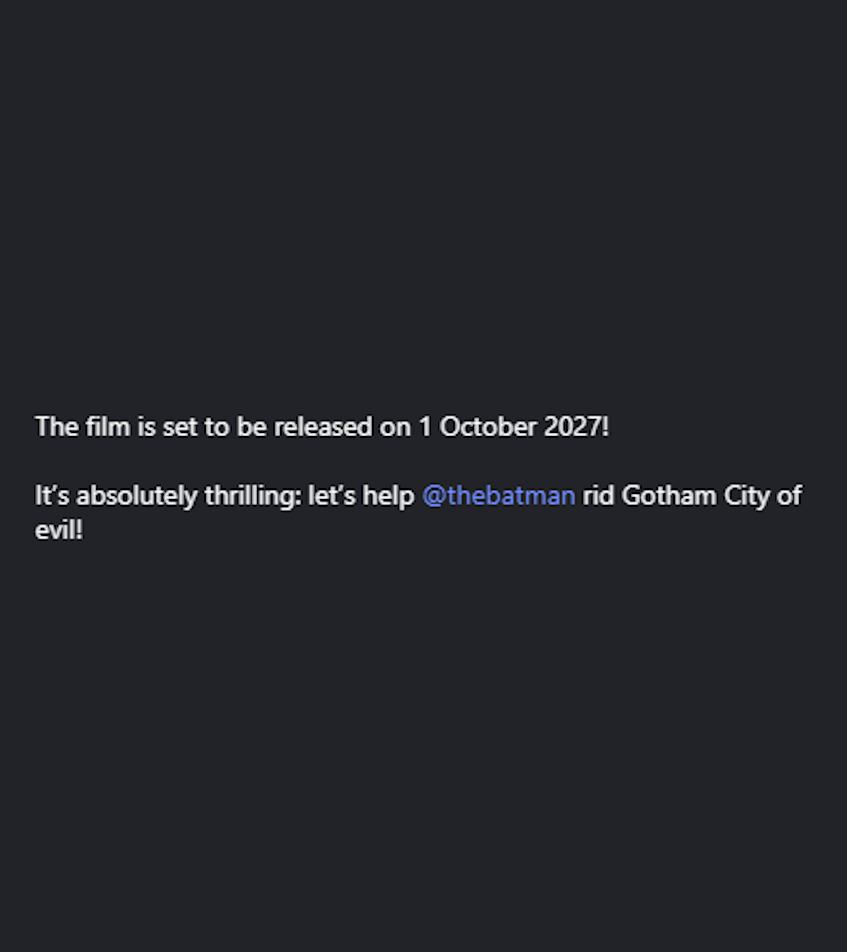 The Batman Saga News tweet media