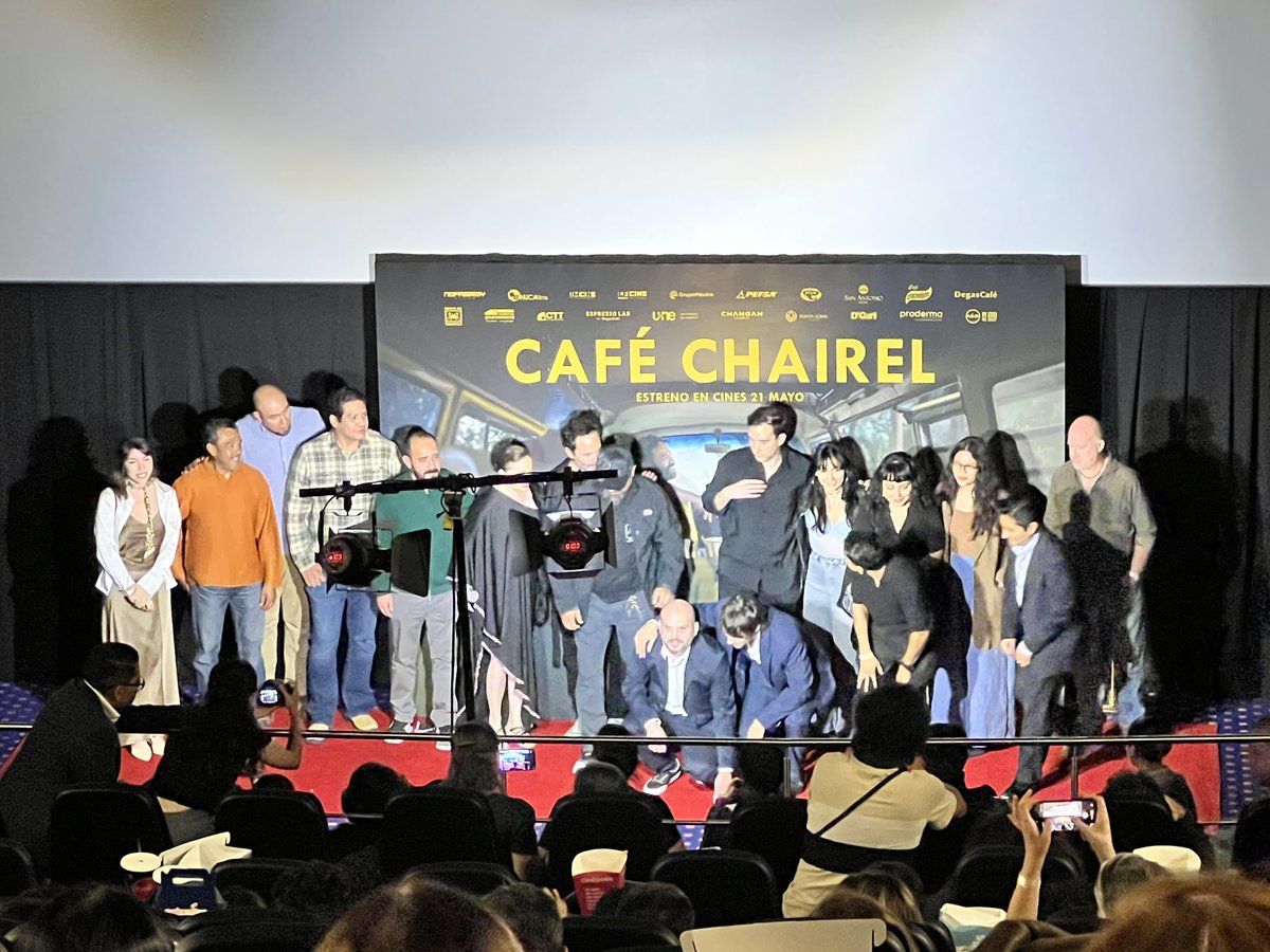 candrade46's tweet photo. Gracias @CineSpoilersMex por la invitación al estreno de Café Chairel ✨ https://t.co/ZNdCVsVxRx