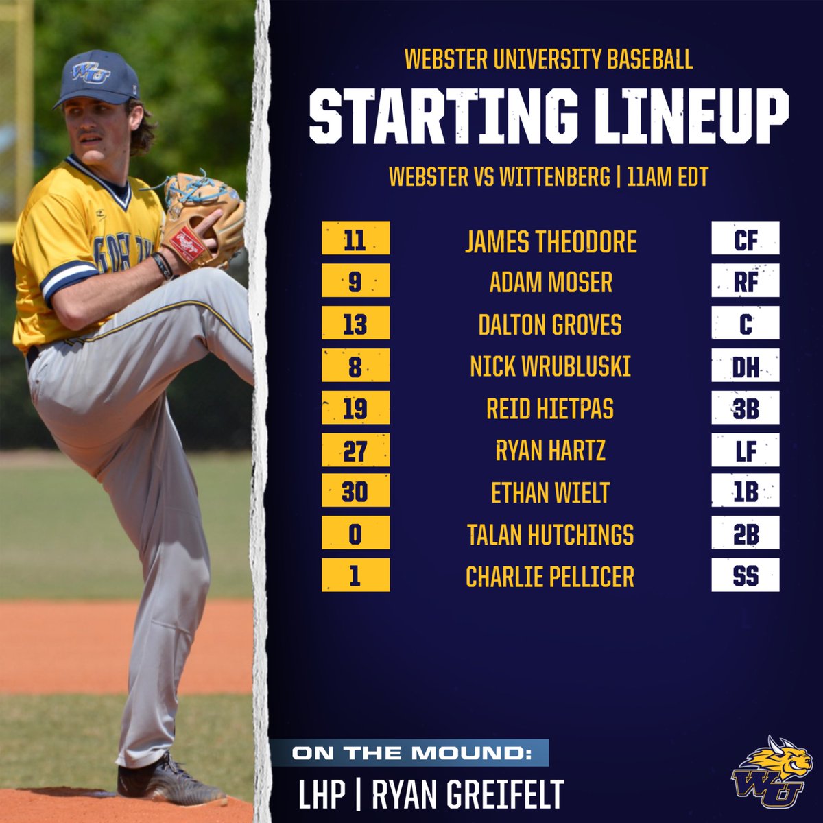 Webster Baseball tweet media