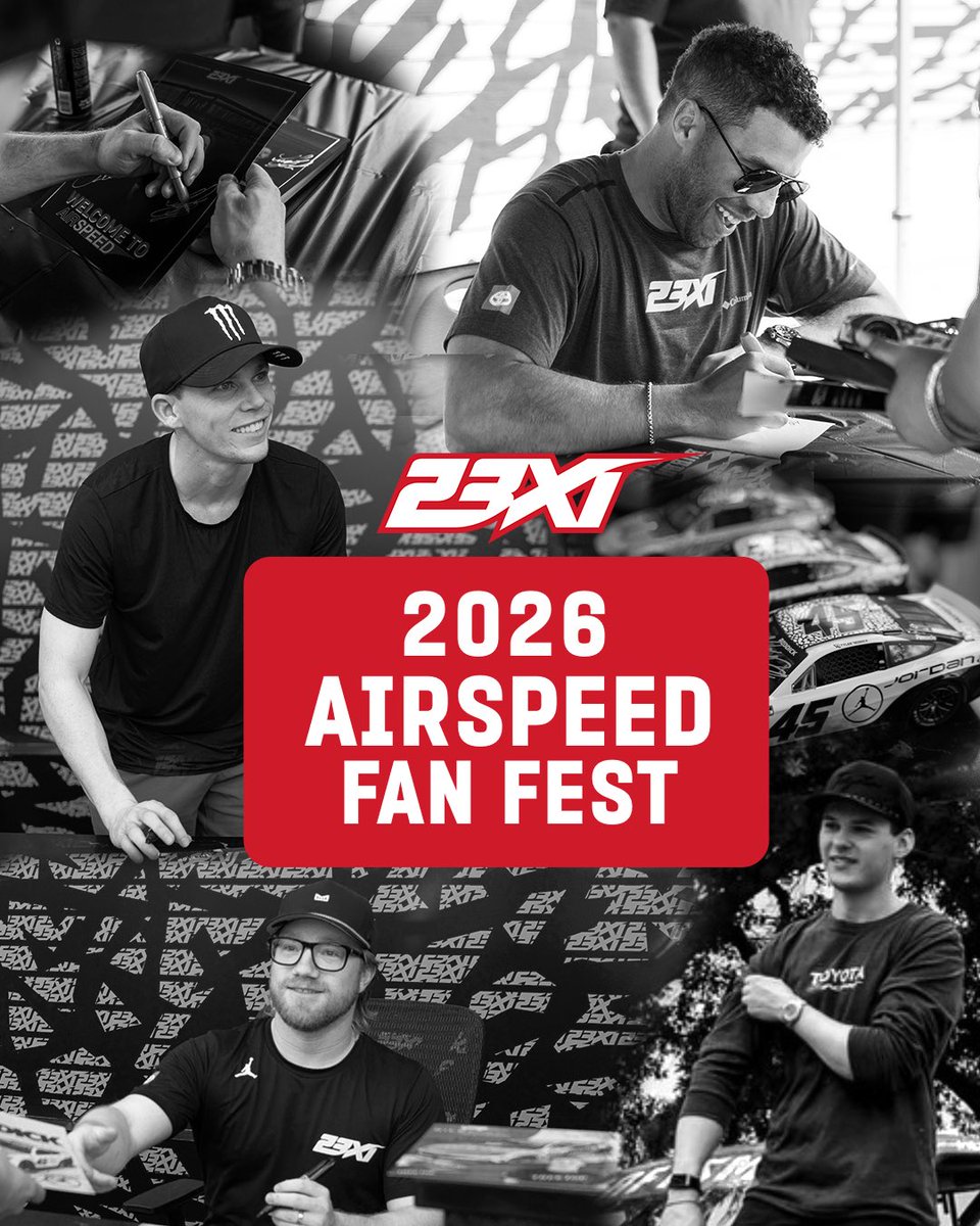 23XIRacing's tweet photo. 🏠🙌
Home race week? Come visit our home. Don’t miss out on any of the activities next week at Airspeed! https://t.co/jBy018OOEx