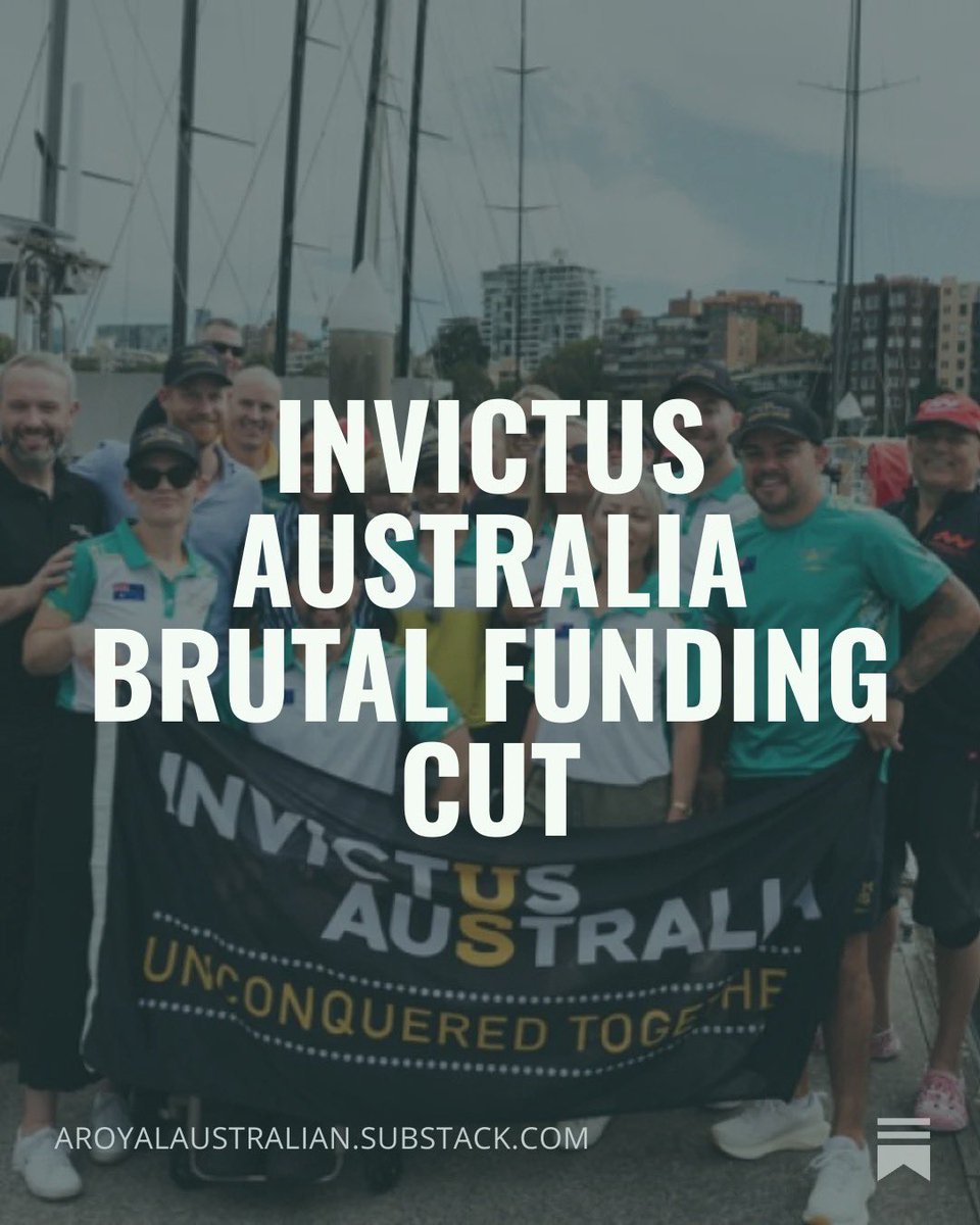 aroyalstraylian's tweet photo. Why Australia Withdrew Invictus Funding While it Expands its Military Future https://t.co/xFh6giuFE9 #invictus #princeharry #invictusaustralia #AUKUS https://t.co/2ea0EYtPGb