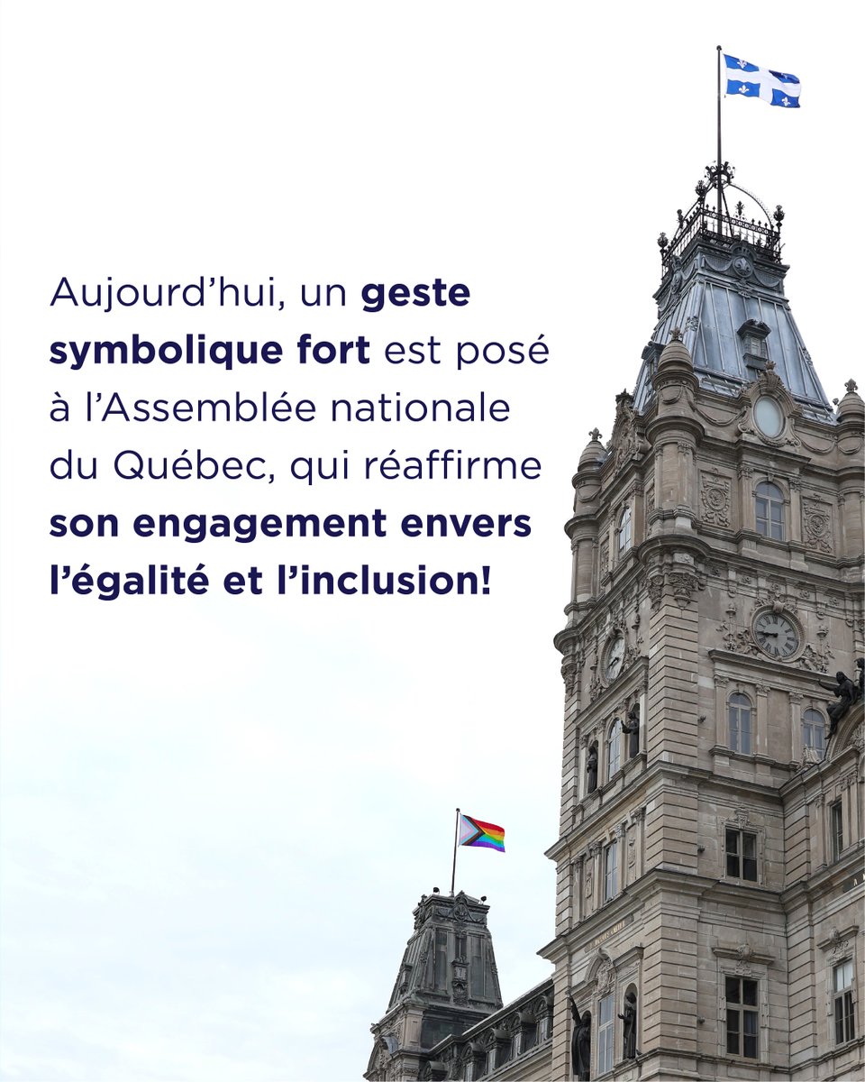 AssnatQc's tweet photo. Célébrons la Journée internationale contre l’homophobie et la transphobie!🏳️‍🌈
#AssNat #PolQC #Inclusivité https://t.co/jShUVnfjGj