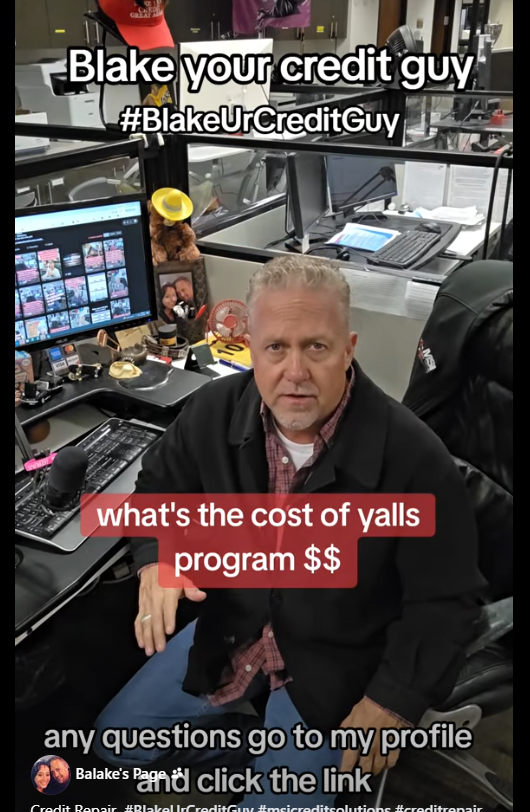 Blake your credit guy !! tweet media