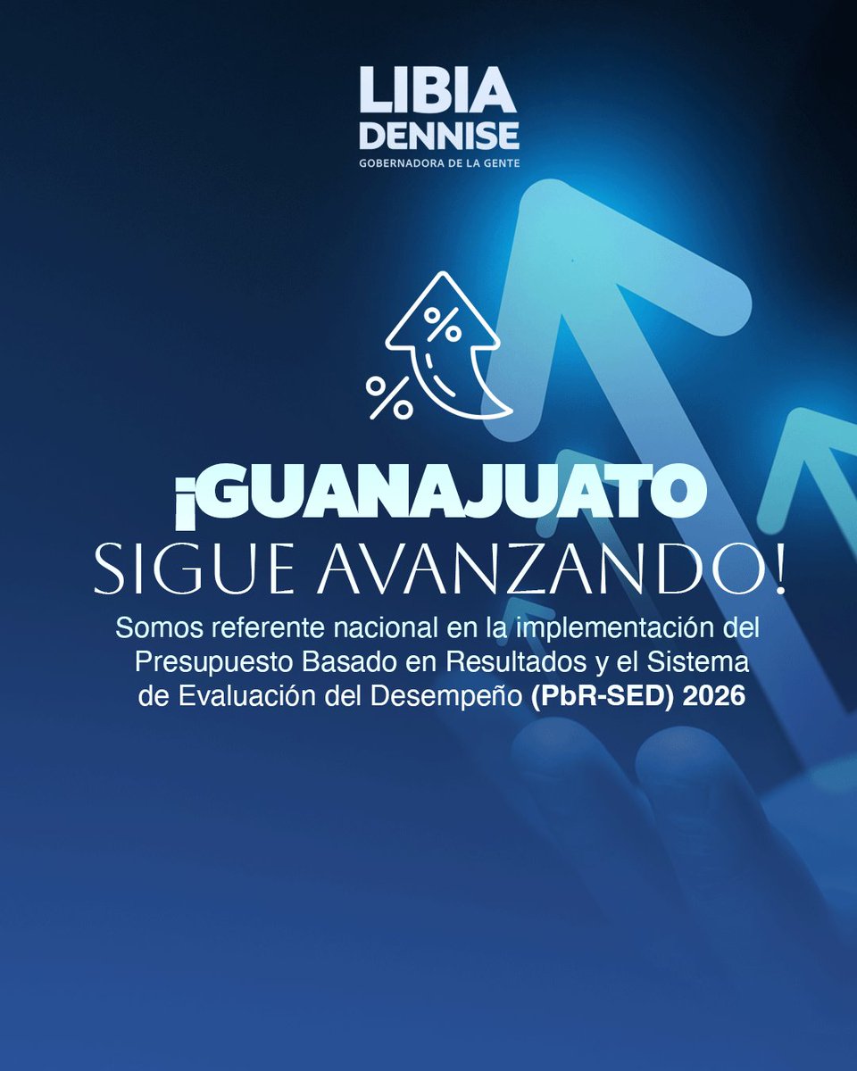 LibiaDennise's tweet photo. Me da mucho gusto compartirles esta noticia, no paramos ¡seguimos dando resultados! 
Nuestro estado se consolida como referente nacional en la implementación del Presupuesto basado en Resultados y Sistema de Evaluación del Desempeño (PbR-SED) en el diagnóstico que realiza la @Hacienda_Mexico. 🔝✅

Este reconocimiento refleja el compromiso del #GobiernoDeLaGente con un ejercicio responsable, eficiente y transparente de los recursos públicos, asegurando que cada peso se traduzca en mejores oportunidades para las y los guanajuatenses.