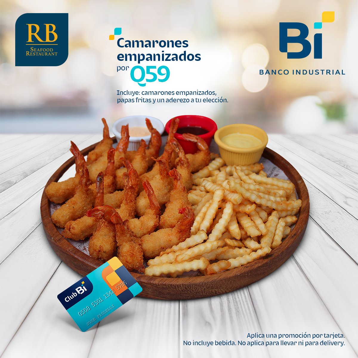 Club_Bi's tweet photo. ¡Crujientes, frescos y deliciosos! 🍤
Disfruta con #ClubBi los camarones empanizados + papas fritas de @RiasBajasdeGuate por Q59.
📍 Válido en restaurantes
#Promos #Ahorro #Foodie https://t.co/2JN47ugzAb