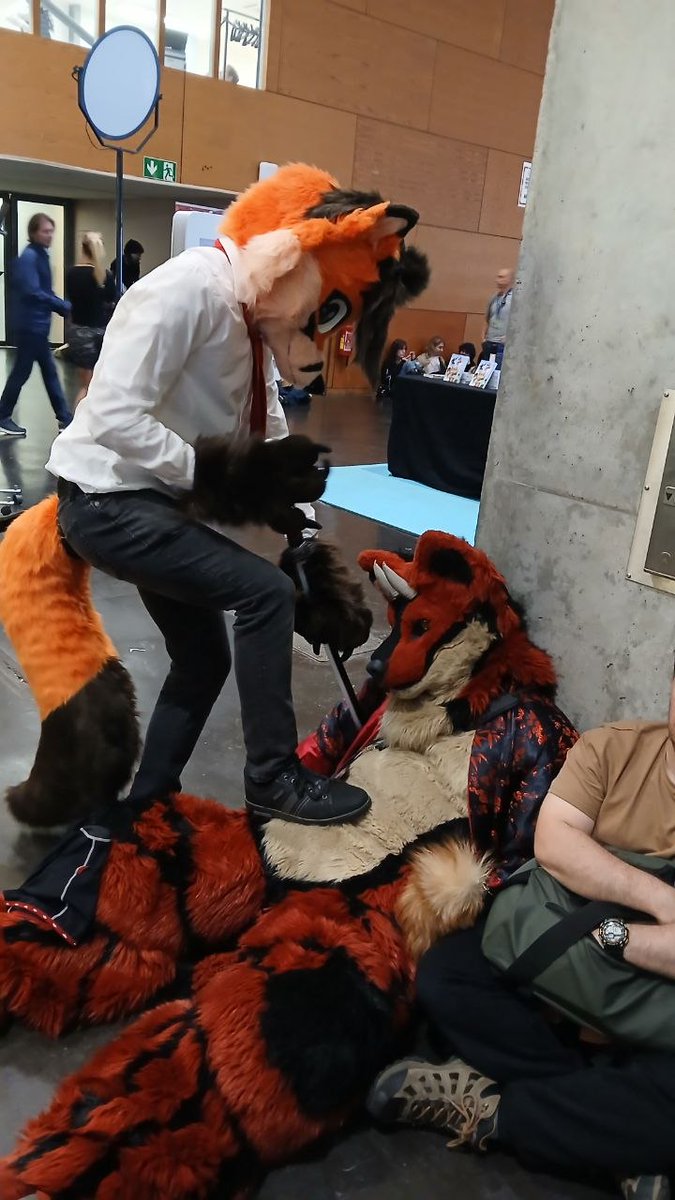 Rukothefox's tweet photo. Les Geek Days ont été calmes…jusqu’au règlement de comptes entre fursuiters 💀

Feat : @Akha_Iha

#FursuitFriday https://t.co/CoRvW2PZ7g