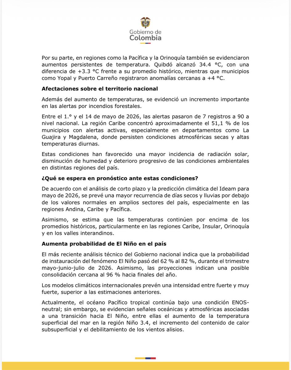 MinAmbiente Colombia tweet media
