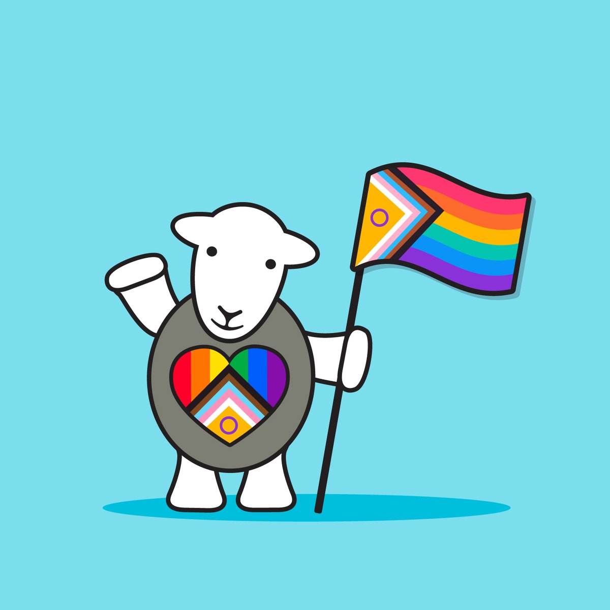 HerdyUK's tweet photo. Happy #PrideMonth Everyone!
❤️🧡💛💚💙💜🖤🤍🤎
This year, Herdy is getting out the glitter and going full on colour by supporting Kendal Pride we hope everyone has a baa-rilliant time celebrating!

📅 Kendal Pride 2026: 12 - 14 June

#Pride #Kendal #Cumbria #Rainbow #loveislove https://t.co/0VkFSQjjBb