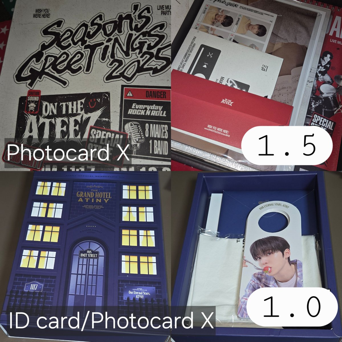 Getinging's tweet photo. * 에이티즈 (ATEEZ) - THE WORLD: TO 🤍THE END [PLAYCODE ver.] 스토리북 - 3.0
🤍썸머 포토북 summer photobook - 1.0
🤍2025 시즌그리팅 1.5
🤍6기 KIT - 1.0
💙순둥이 묘영이 밤떵냥 쭝쭝이 포카홀더 양도.
-> 에이티즈 포토카드 양도

에이티즈 양도 ateez atz wts 2 https://t.co/oJfDkuvfZz
