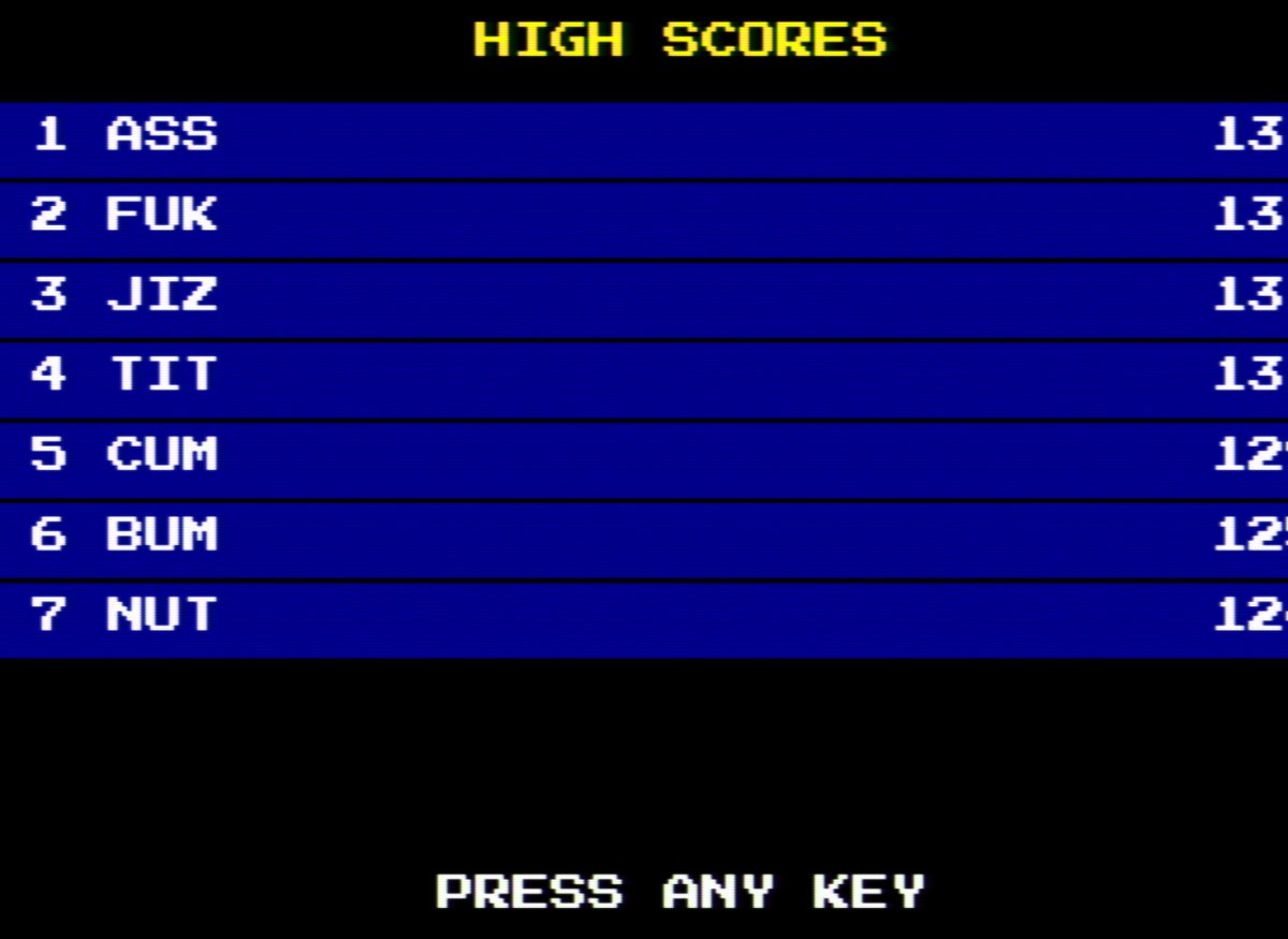 koala_software's tweet photo. The high score table. Because I'm a grown up. https://t.co/MzOL1LVJIT
