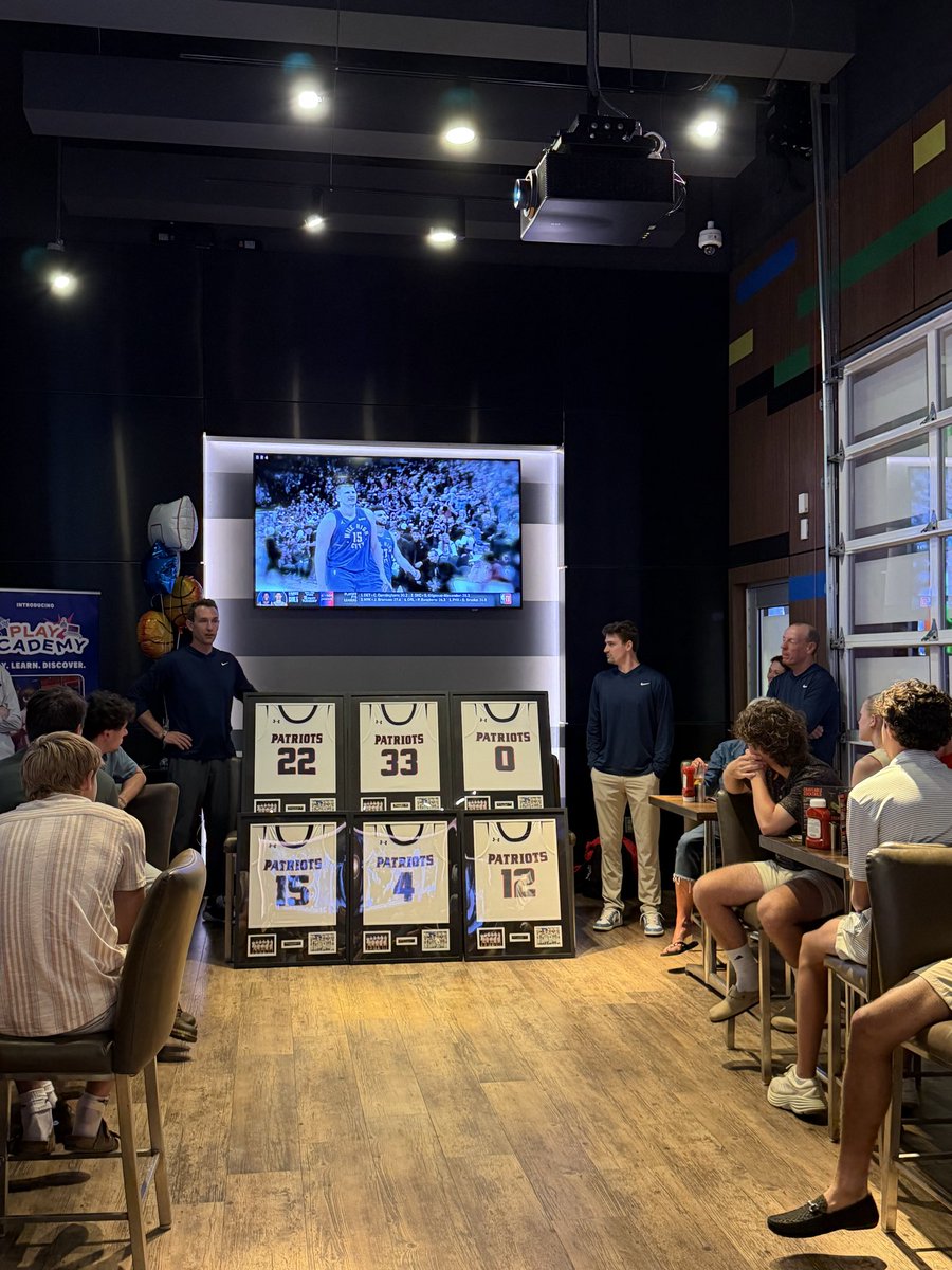 DAR_Basketball's tweet photo. Another great banquet for our players, coaches, &amp; program! We had a blast and celebrated a very special season🇺🇸! Events like this always reminds us that we are one of the best programs, teams, &amp; schools in the state. We are proud &amp; blessed here on “The Mountain”!#AmericasTeam🫡 https://t.co/Ew6gsR0NMm