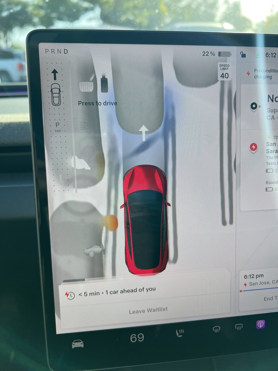 Tesla Virtual Queue UI screenshot 2