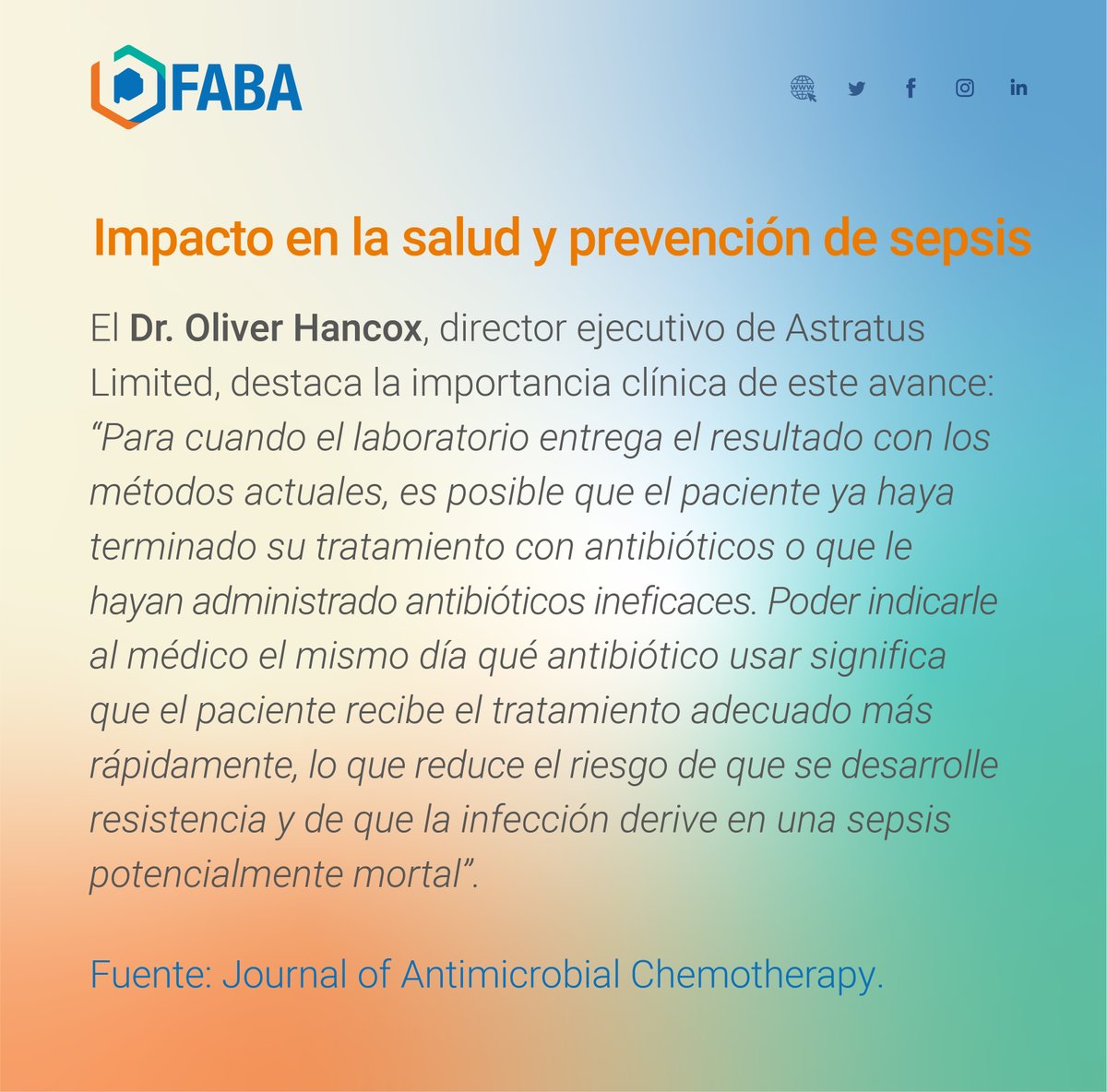 FedBioquimicaBA's tweet photo. Una nueva prueba rápida desarrollada por University of Reading permite identificar en pocas horas el antibiótico más eficaz para tratar infecciones urinarias, reduciendo demoras y el riesgo de resistencia bacteriana.

#ITU #Antibióticos #Diagnóstico https://t.co/5KwTBjhJQb