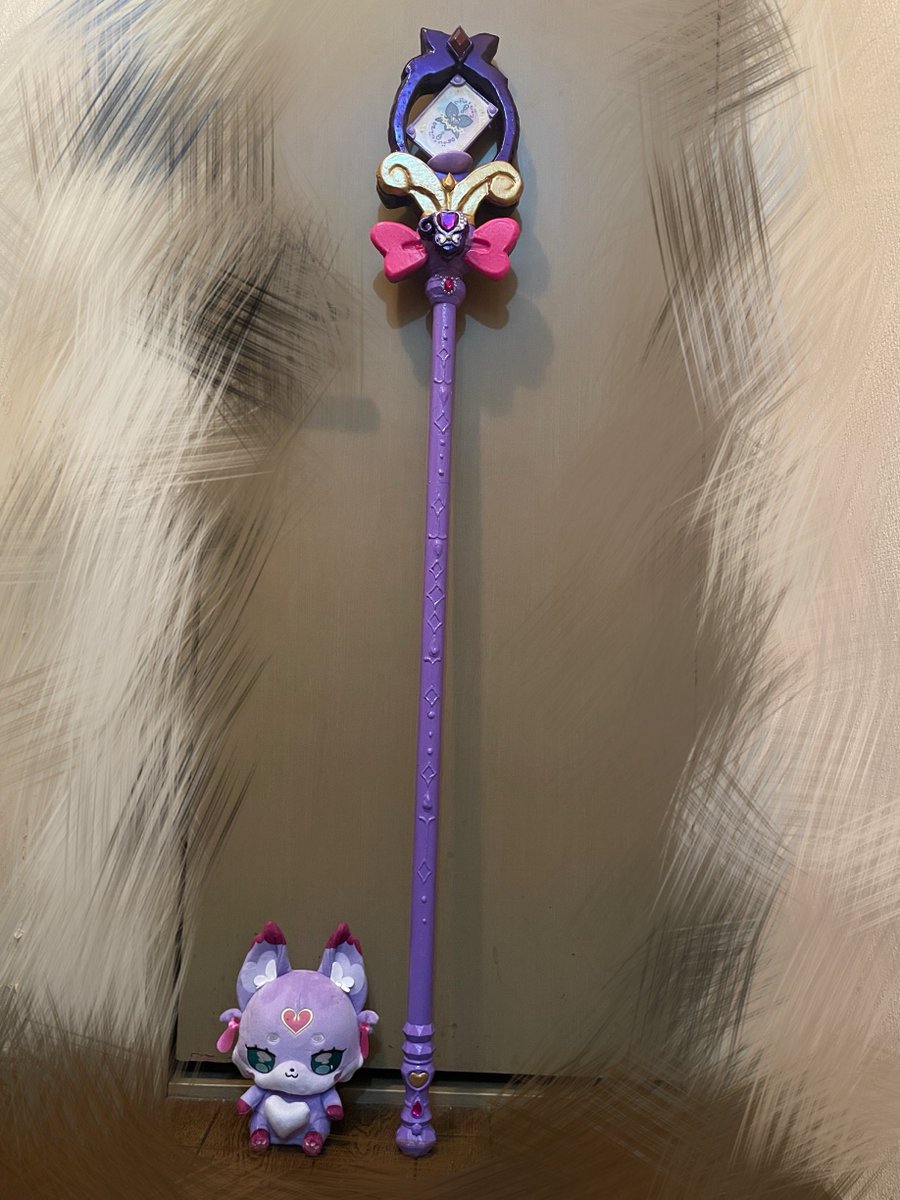eNoki_chi's tweet photo. ティアアルカナロッドが！完成しました！
色々急ピッチでガッタガタだし造形甘いとこもあるけどどうにかこうにか一応形になりました…😭ないよりマシくらい😭😭 https://t.co/Kwkk4iz6Ei
