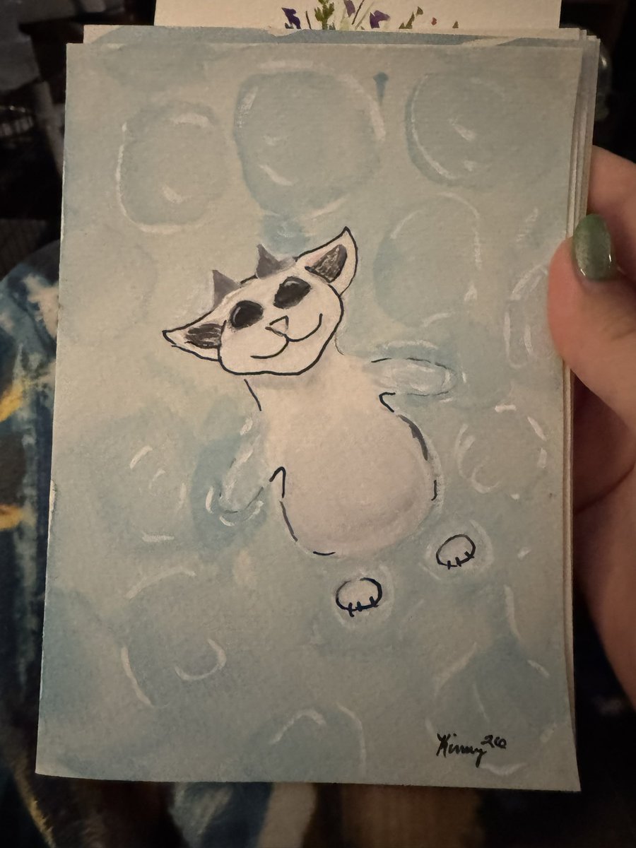 holdingontocoop's tweet photo. just popping in to show off the ned my mom painted this morning https://t.co/kfvbSSf0Et